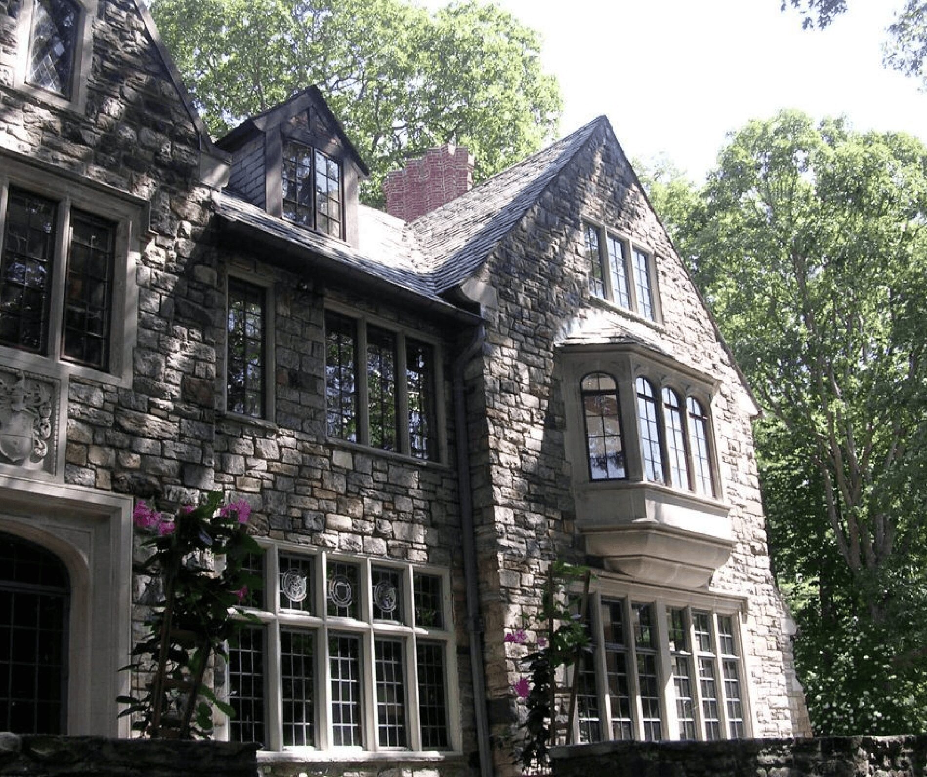 Bedford Restoration Exteriors Stone Poolhouse Andrew Chary Architect