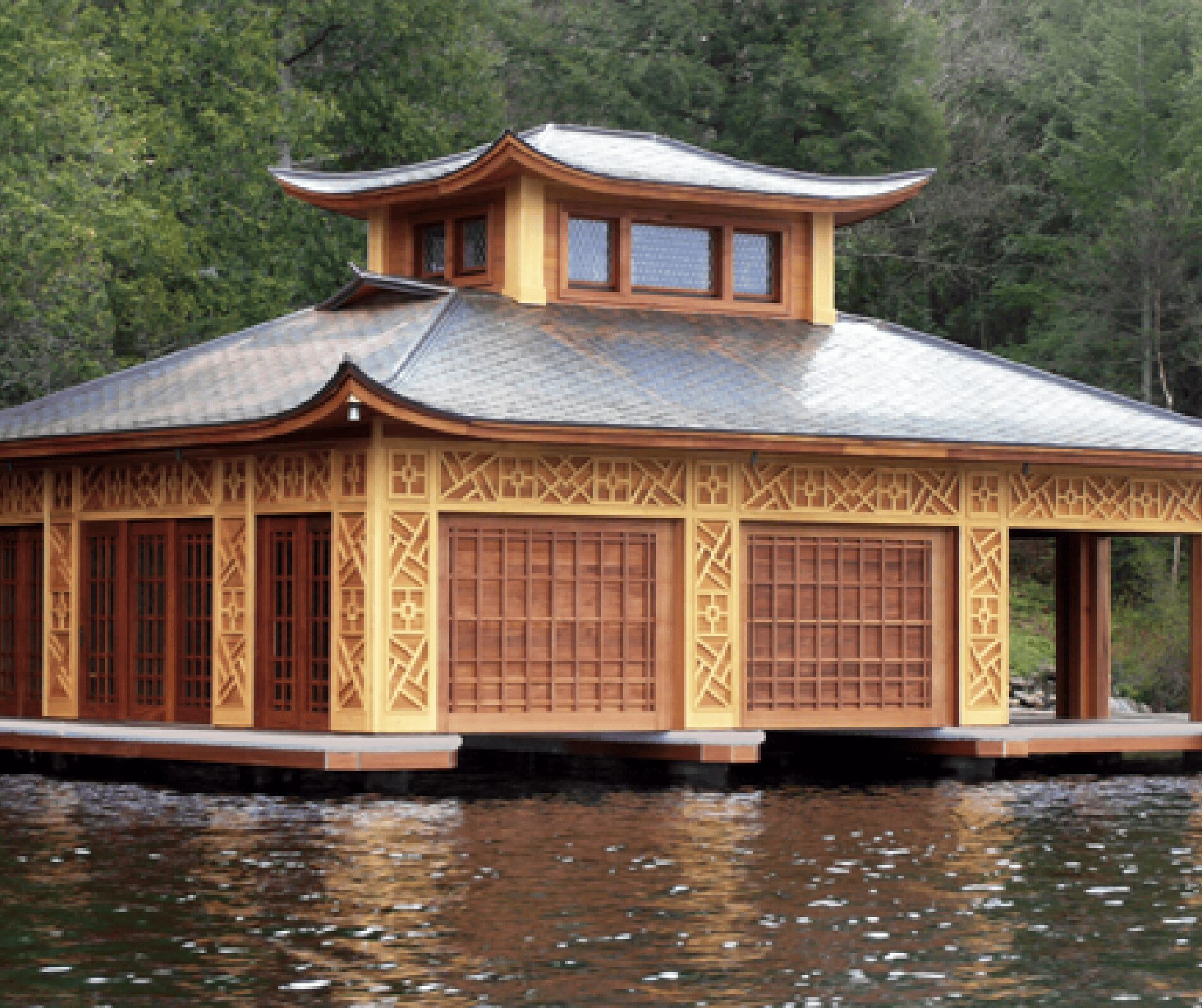 Boathouse Asian Inspired Boathouse Andrew Chary Architect