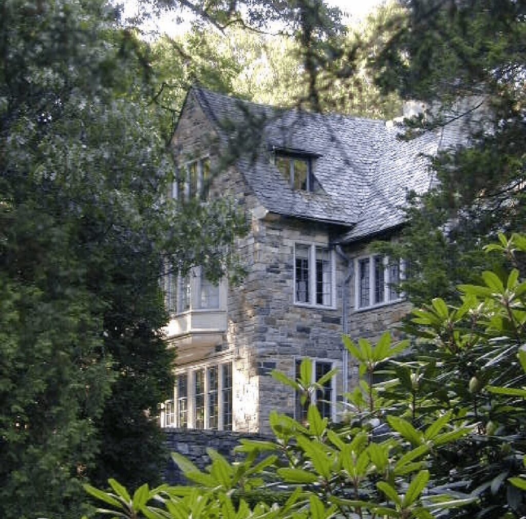 Exteriors Details Stone Poolhouse Andrew Chary Architect