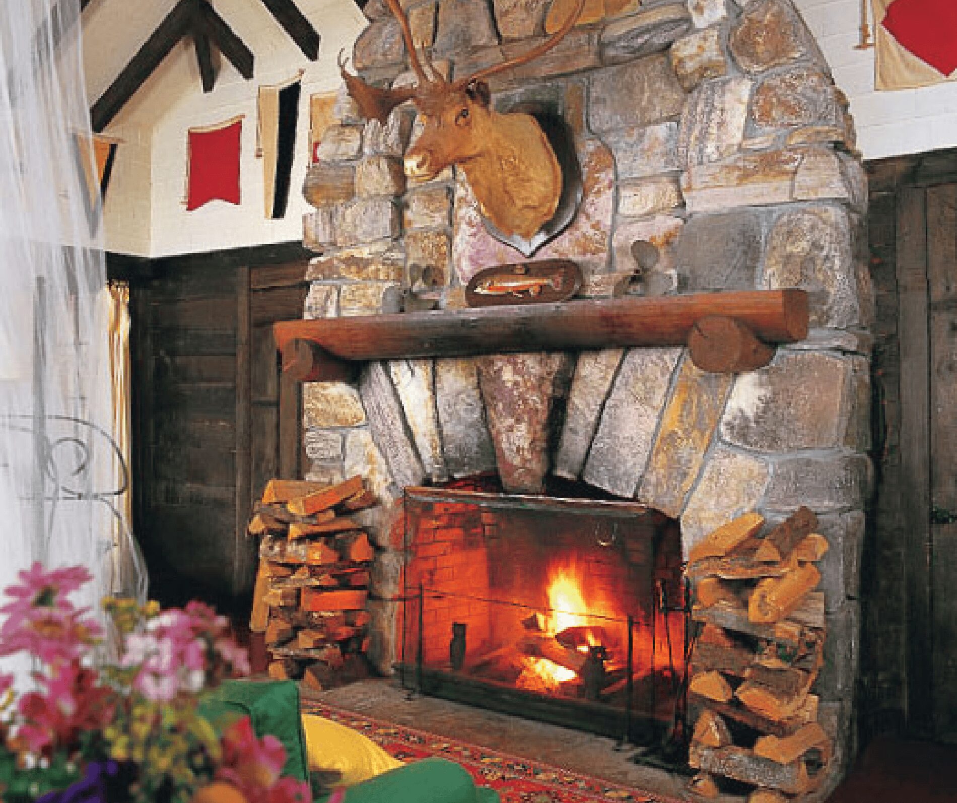 Fireplace The Point Resort Andrew Chary Architect