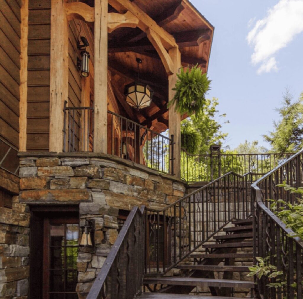 Stairway Mirror Lake Boathouse Andrew Chary Architect